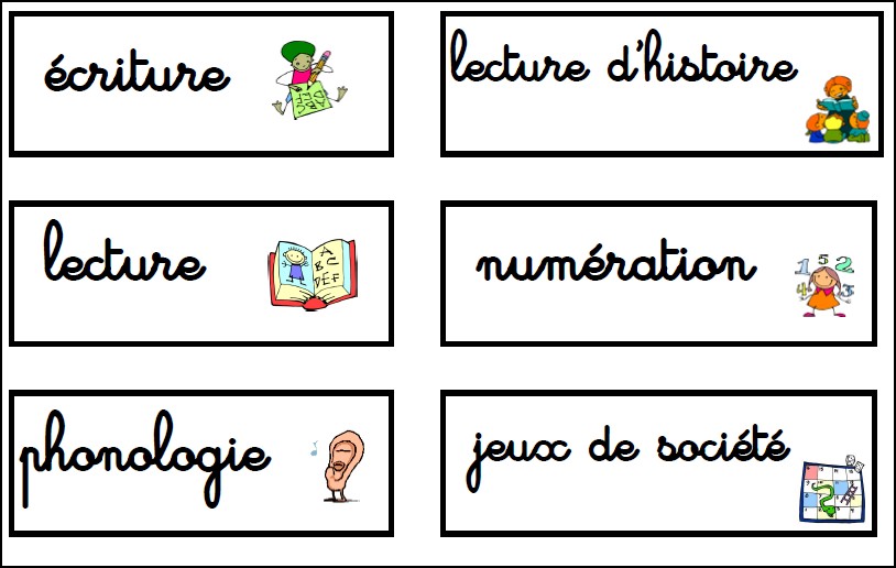 étiquettes Emploi Du Temps Modifiables Emploi du temps mural - MimiClass